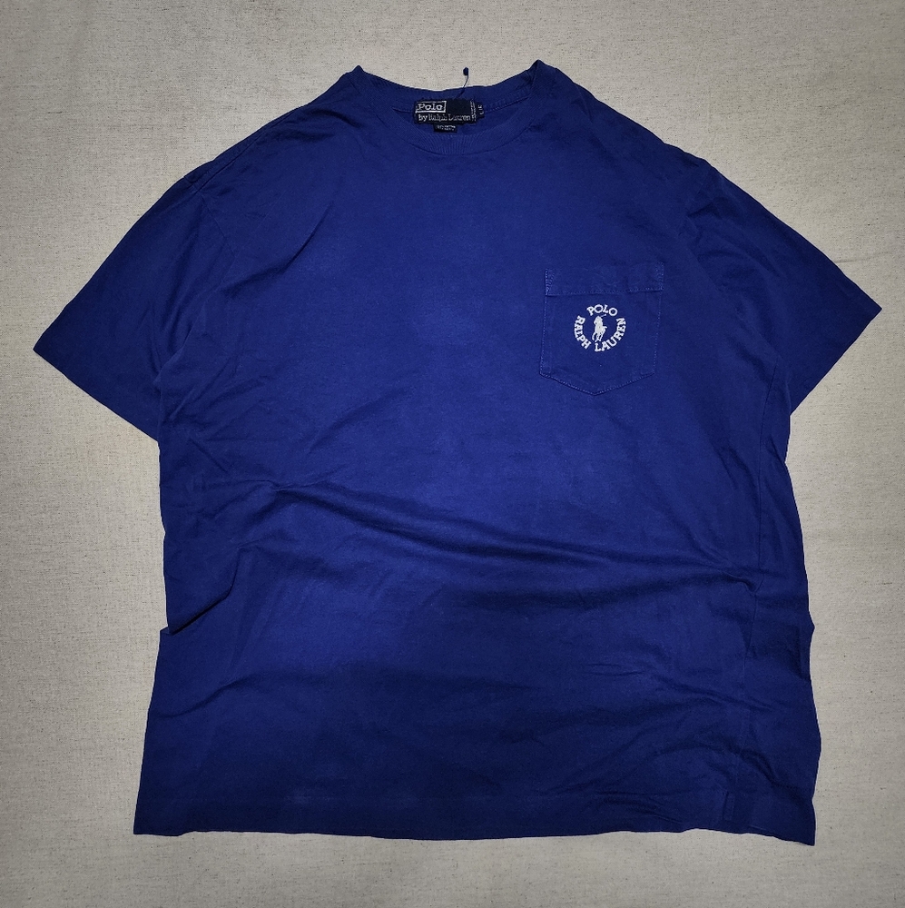 1990s Single Stich Polo Ralph Lauren Mens Shirt